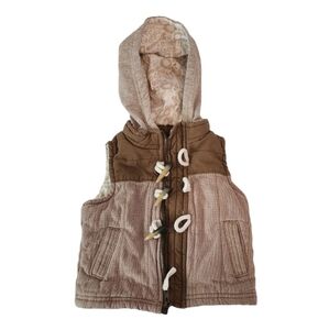 Genuine Kids From Oshkosh Removable Hodded Three Button Vest Size 12 M